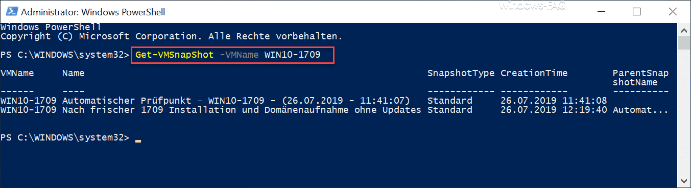 Get-VMSnapShot -VMName NAME-DER_VM