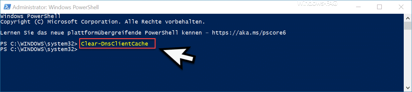 DNS-Cache per PowerShell löschen