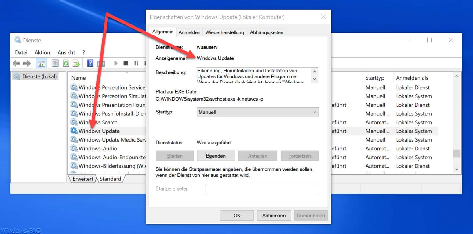Windows Update Dienst WUAUSERV
