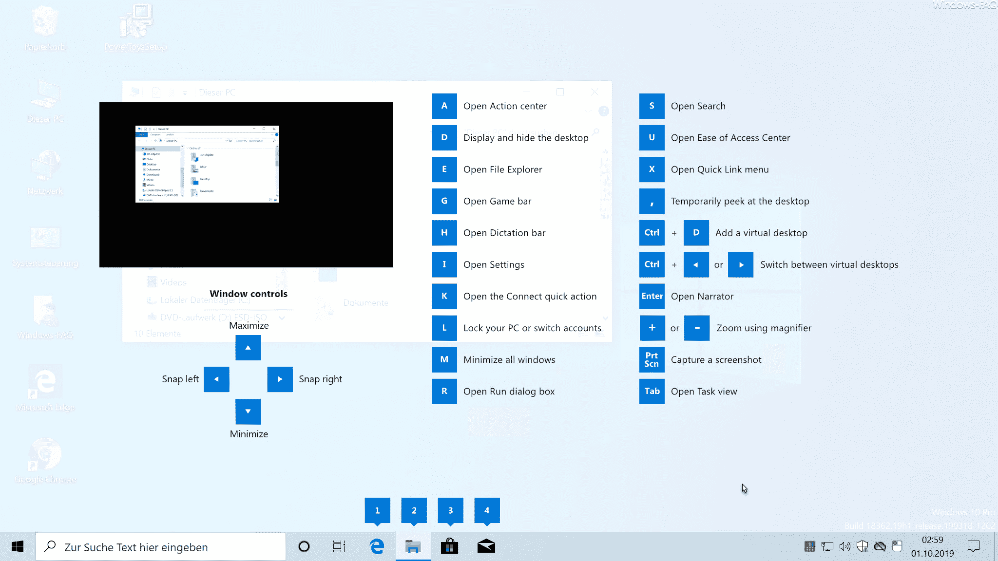 Windows Explorer Tastenkombinationen