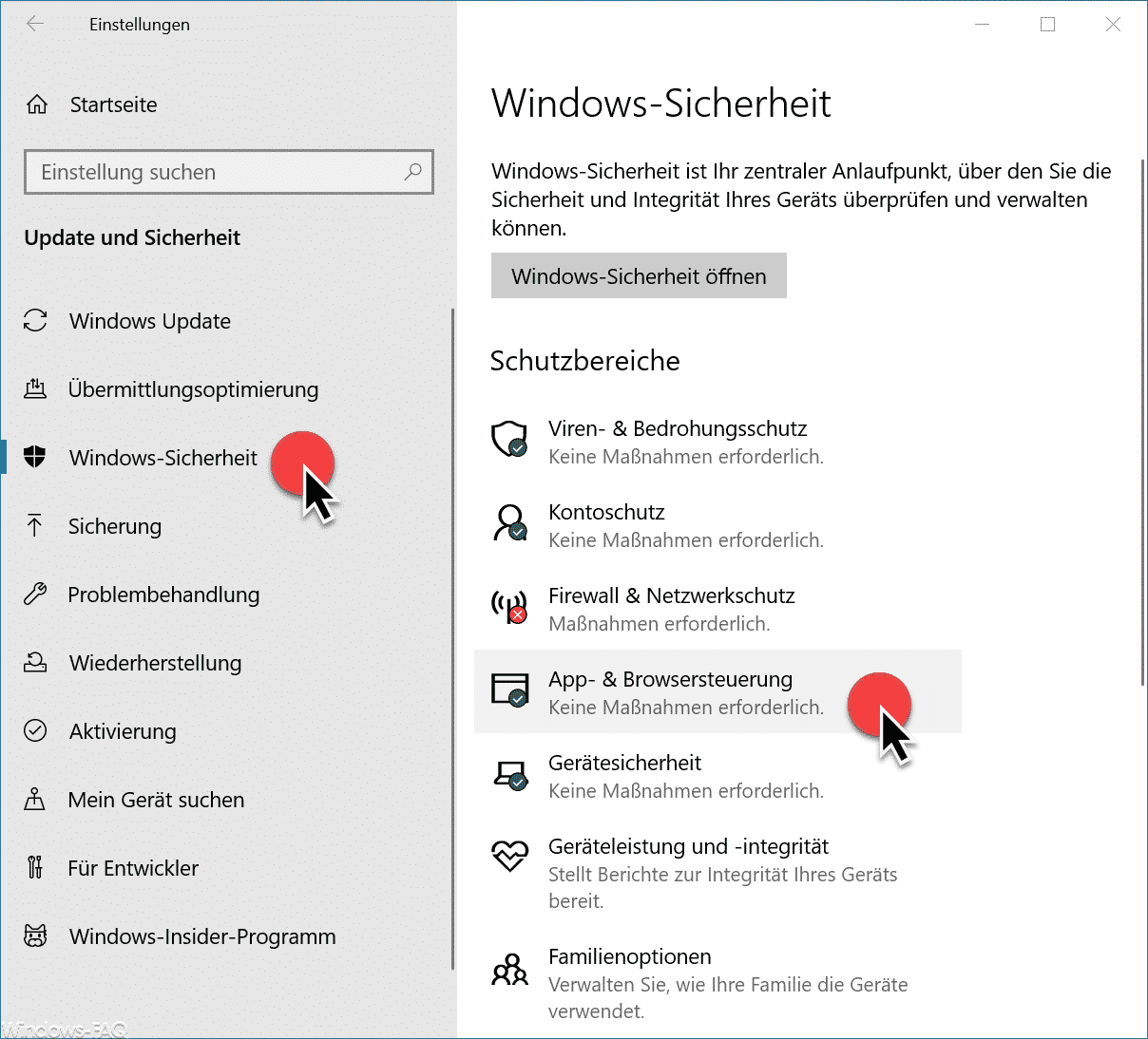 App- & Browsersteuerung
