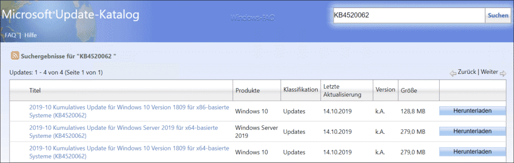 Download KB4520062