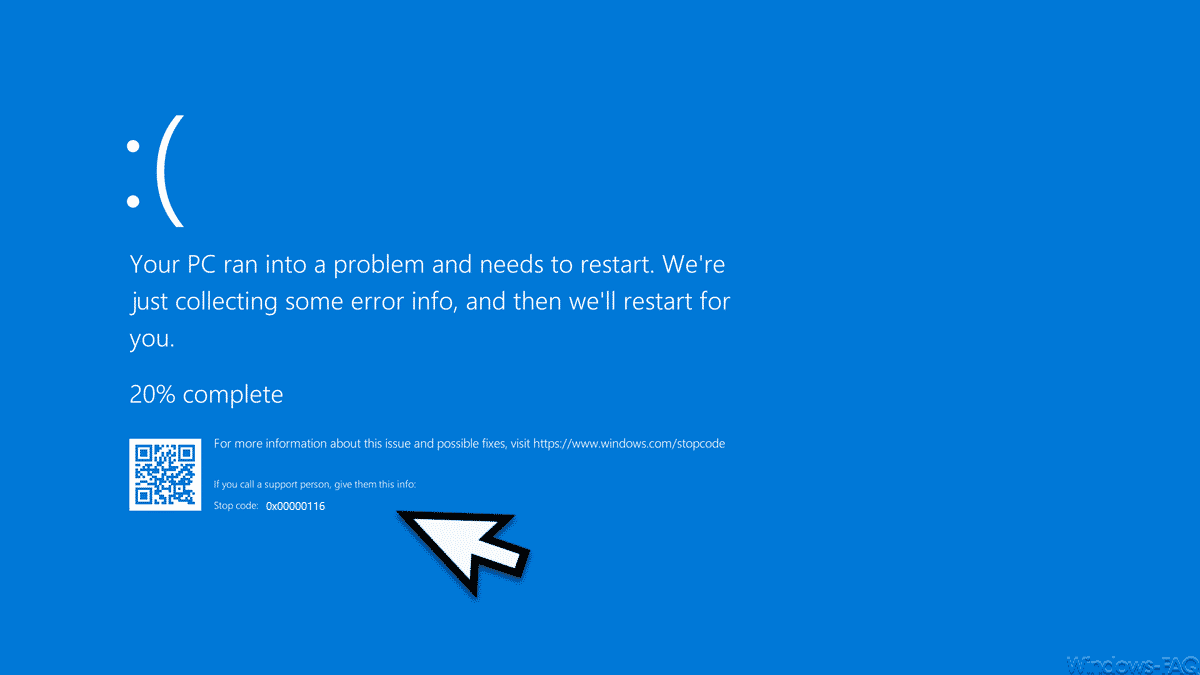 BlueScreen Fehlercode 0x00000116 – BSOD 116