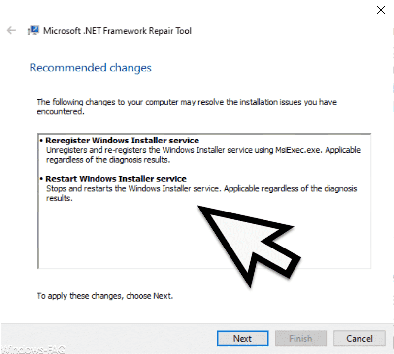 Durchzuführenden Änderungen am .Net Framework