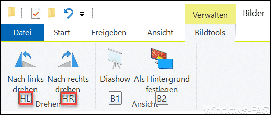 Explorer Tastenkombination HL + HR
