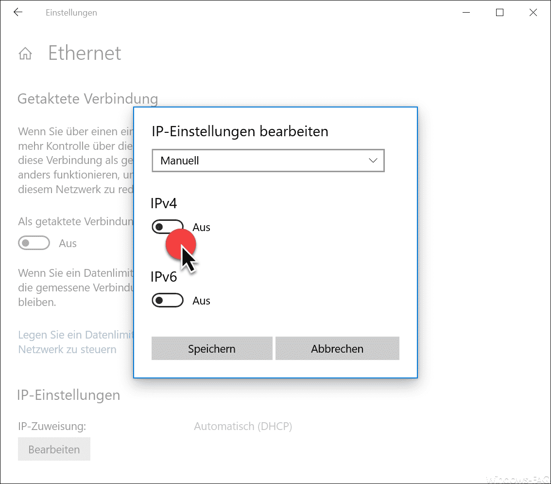 IPv4 aktivieren