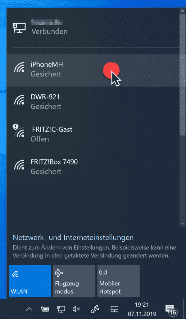Surface mit WLAN verbinden