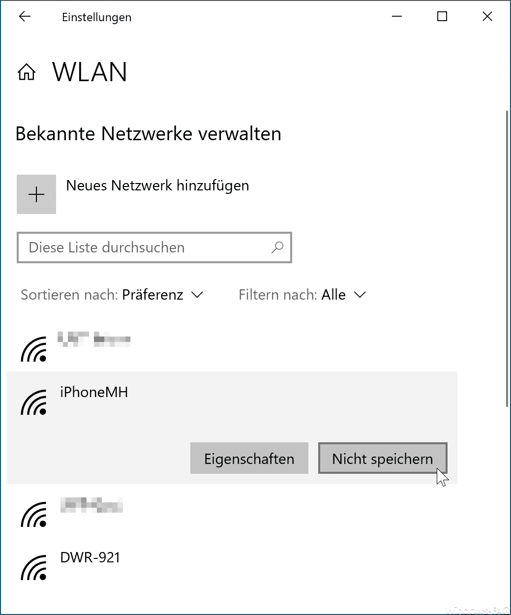 Surface verbindet sich nicht mit dem WLAN oder einem Mobilen Hotspot