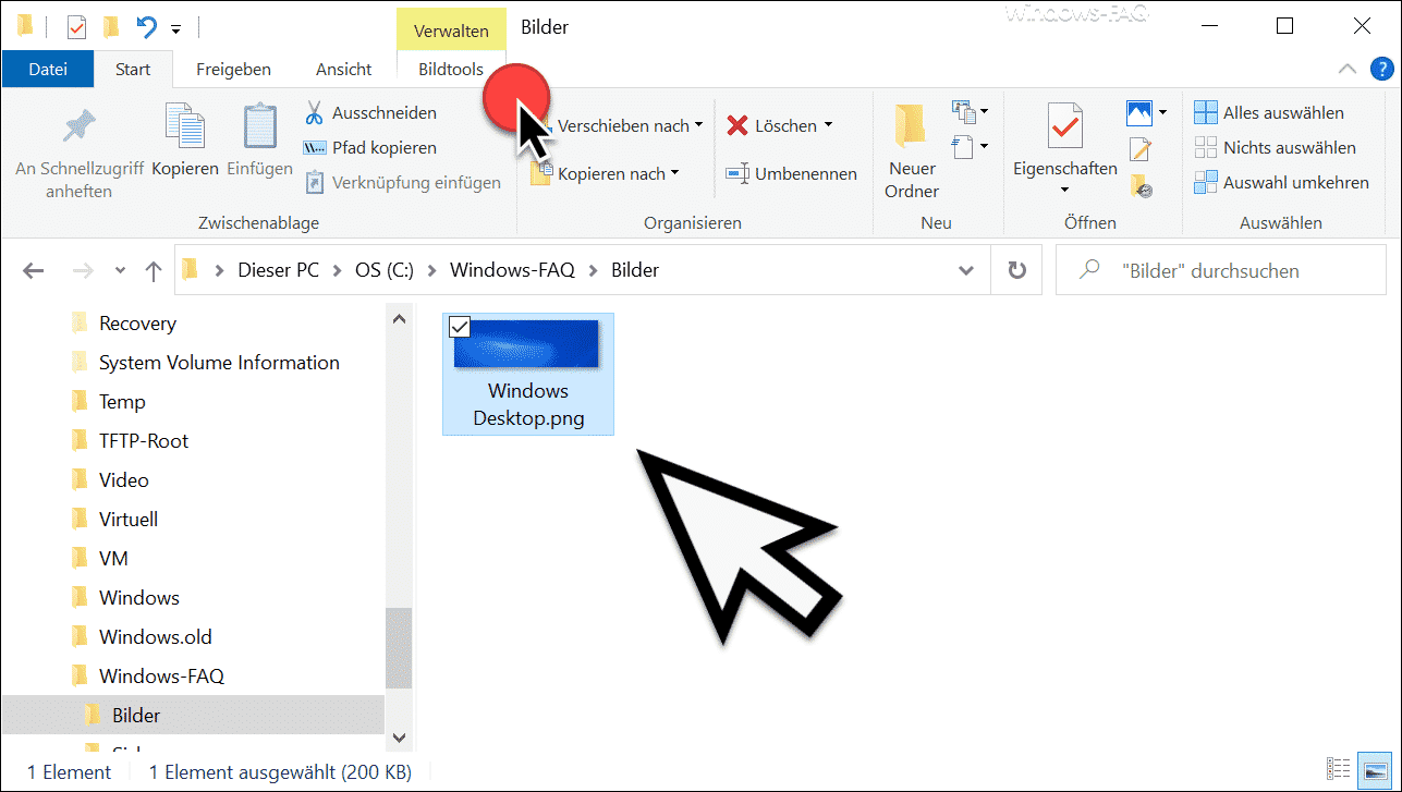 Windows Explorer Bildtools