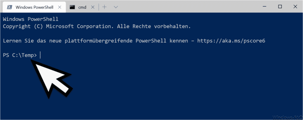 Geändertes Startverzeichnis Windows Terminal