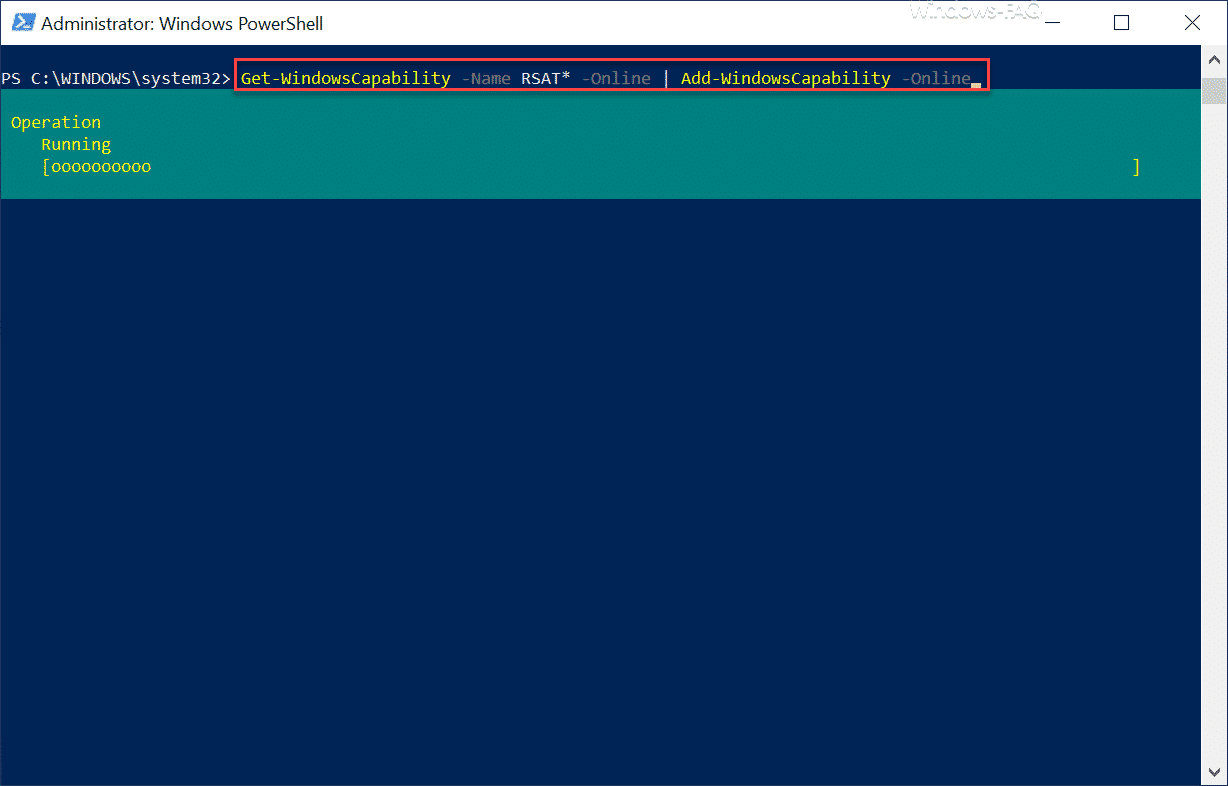 Installieren aller RSAT Tools per PowerShell