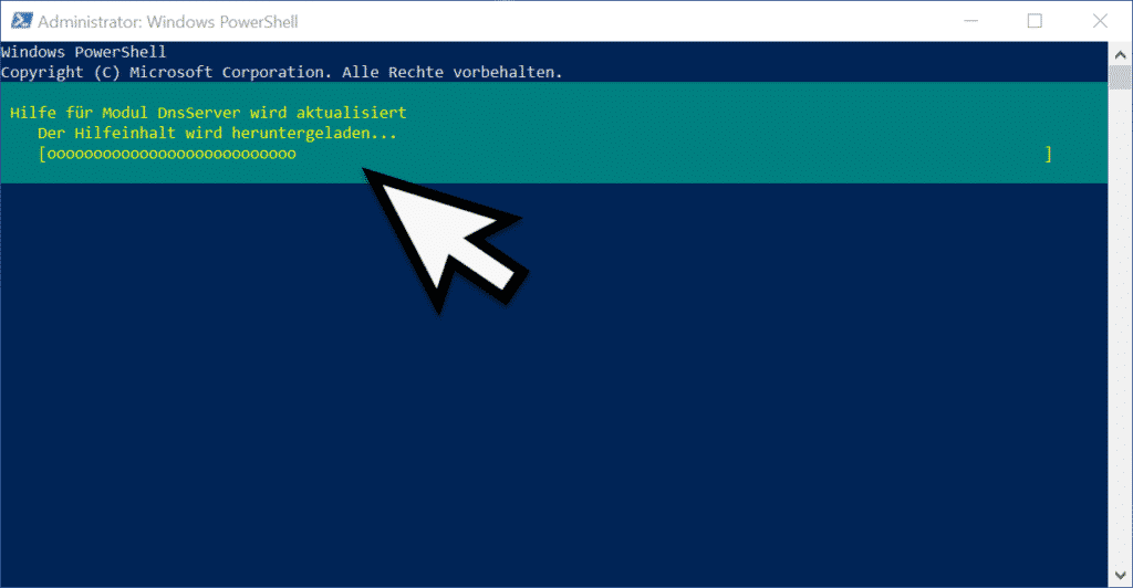 PowerShell Hilfe wird aktualisiert