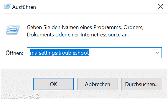 ms-settings:troubleshoot