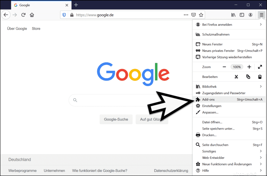 Firefox Einstellungen Add-ons