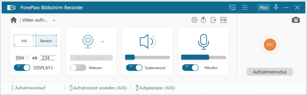 FonePaw Bildschirm Recorder