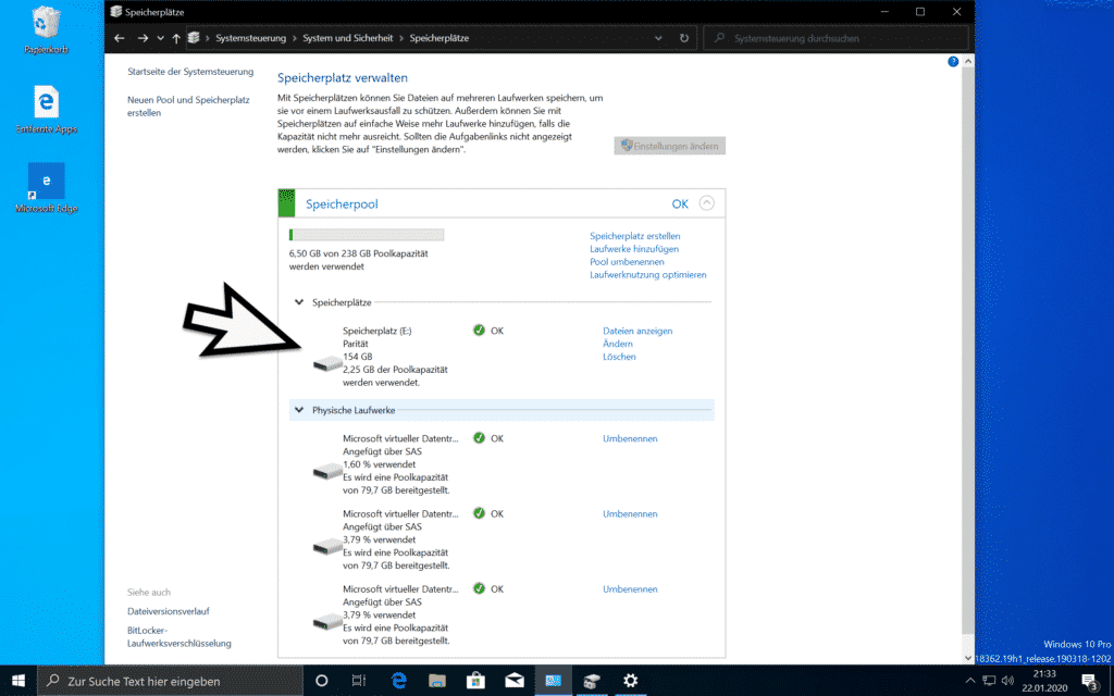 Raid 5 unter Windows 10
