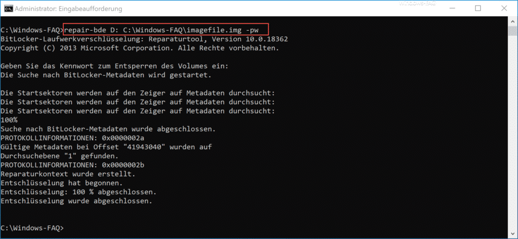 BitLocker Verschlüsselung aktivieren bei Windows 10