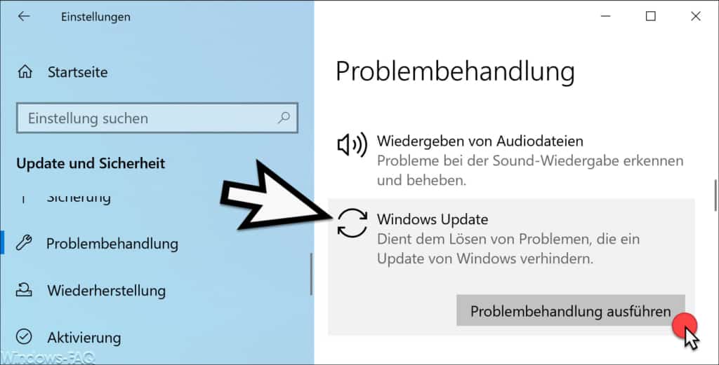 Windows Update Problembehandlung