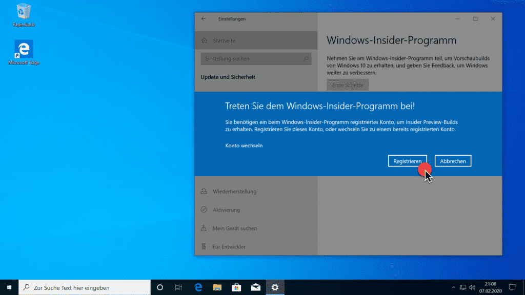 Installation Windows 10 Version 2004 Teil 4