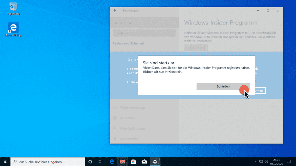Installation Windows 10 Version 2004 Teil 6