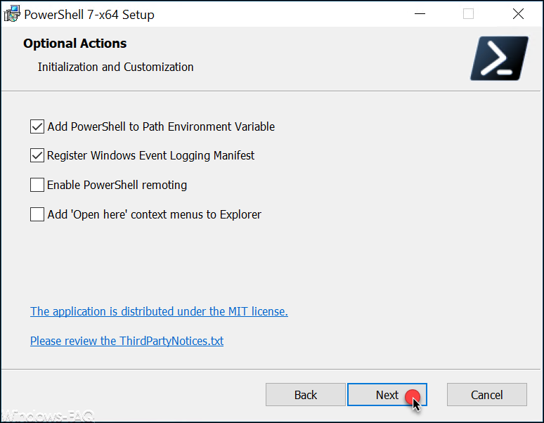 PowerShell 7 Option