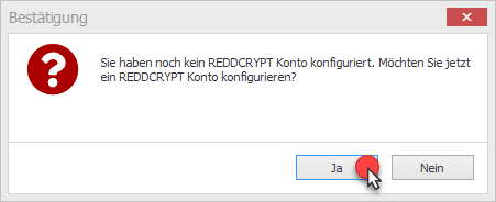 REDDCRYPT Konto einrichten