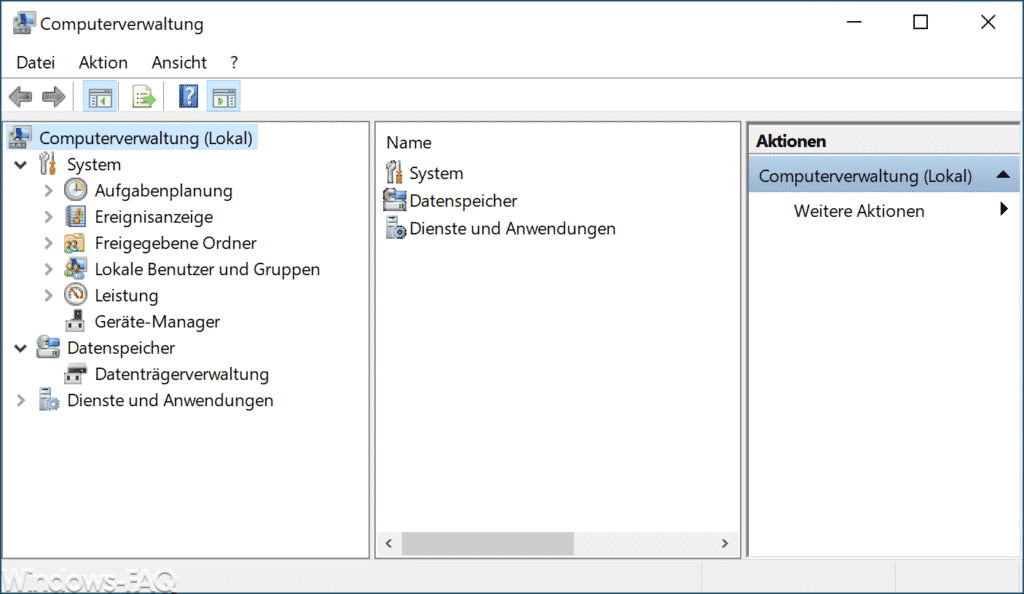 Windows Computerverwaltung