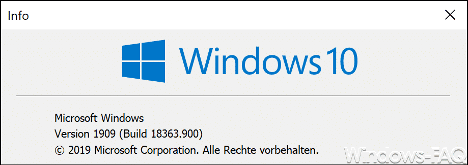 KB4560960 Update Download für Windows 10 Version 1909 Update (18362.900 und 18363.900)