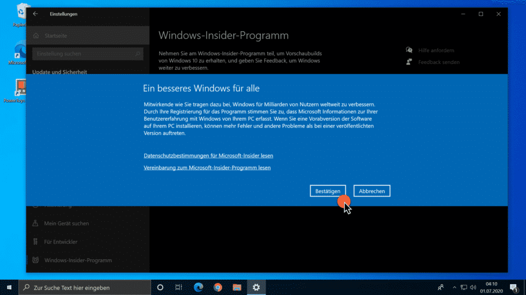 Windows-Insider-Programm - Ein besseres Windows für alle