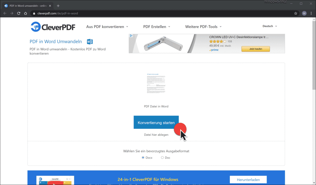 PDF in Word umwandeln