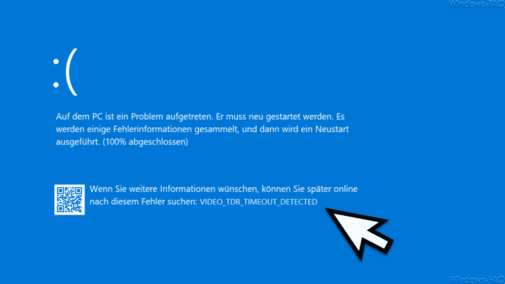 VIDEO_TDR_TIMEOUT_DETECTED