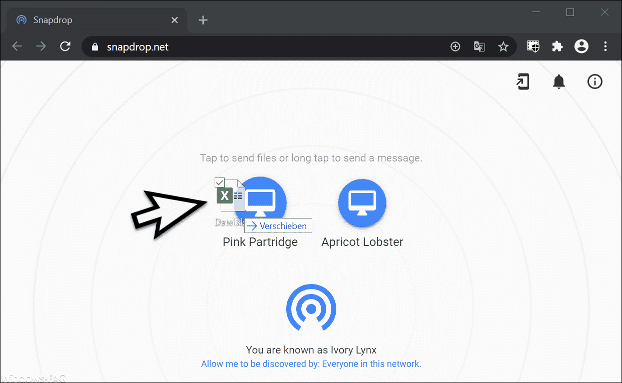 AirDrop bei Windows – Snapdrop macht es möglich