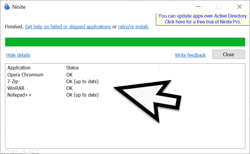 Ninite installiete Programme