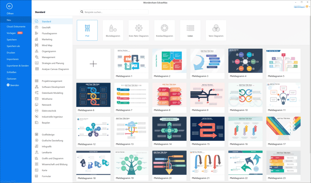 Wondershare EdrawMax Übersicht