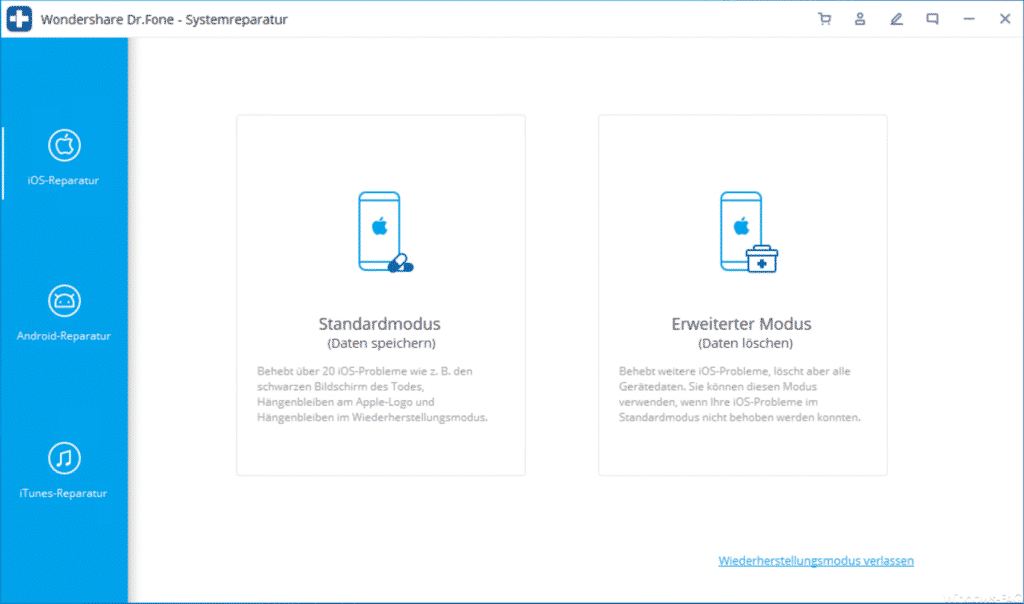 iOS Systemreparatur mit Dr.Fone
