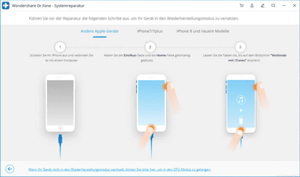 iOS Systemreparatur mit Dr.Fone