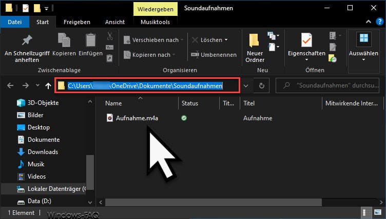 Soundaufnahmen Sprachrekorder