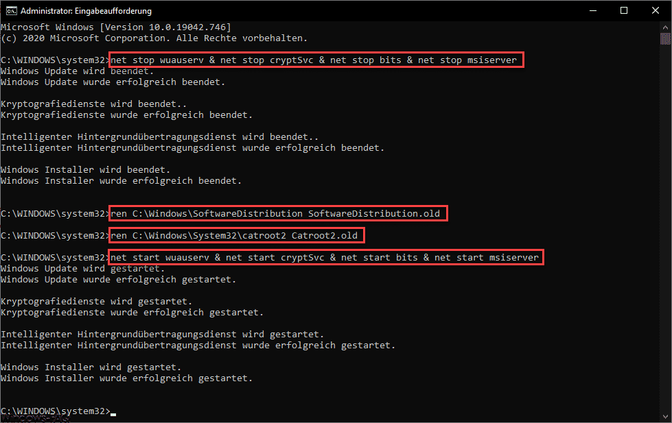 Fehlercode 0X8e5e0152 beim Windows Update