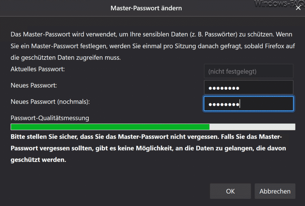 Firefox Masterpasswort