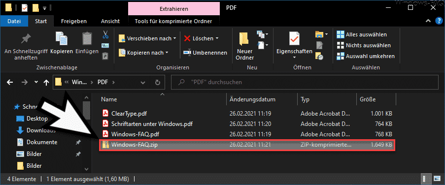 PDF als ZIP-Datei
