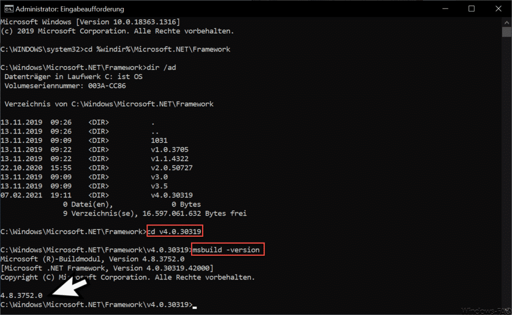 msbuild -version