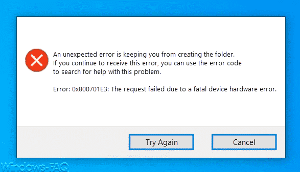 Error 0x800701e3