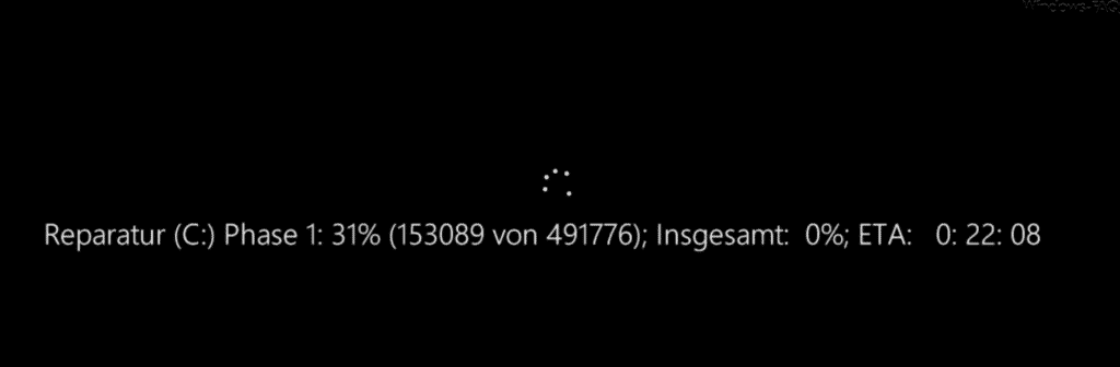 Reparatur Datenträger