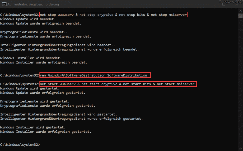 SoftwareDistribution Rename