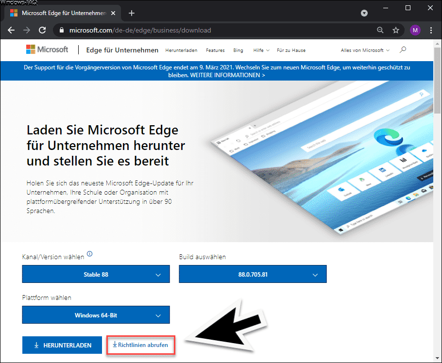ADM/ADMX Gruppenrichtlinien-Vorlagen für den Microsoft Edge Chromium