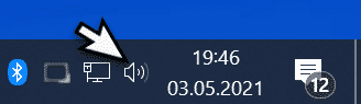 Lautstärke Symbol anzeigen oder ausblenden bei Windows 10