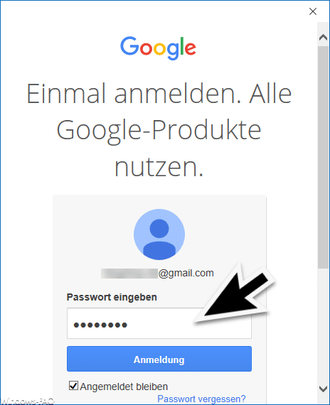 Passwort GMail Konto