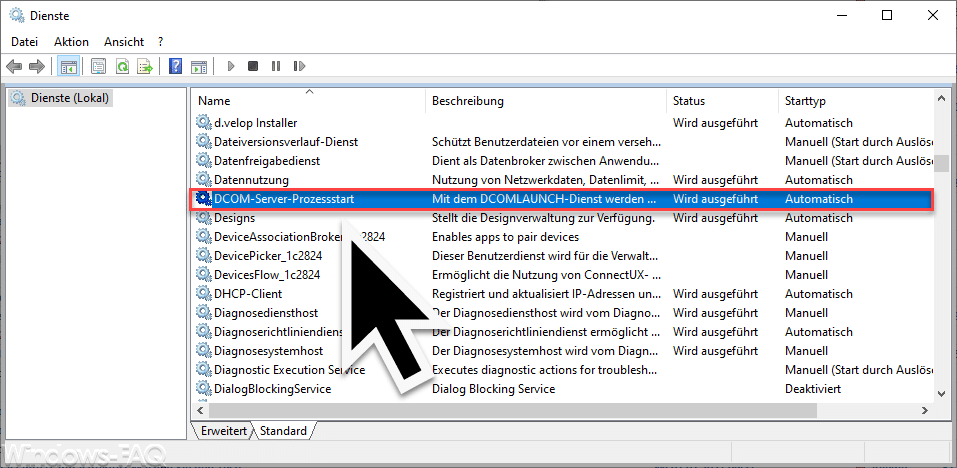 DCOM Server Prozessstart