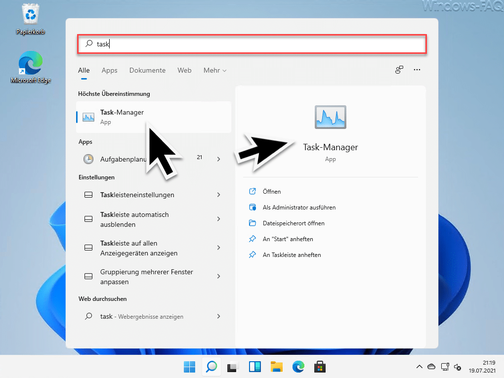 Task-Manager Windows 11