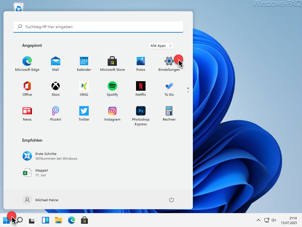 Windows 11 Einstellungen